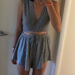 Urban Outfitters cut out jersey romper